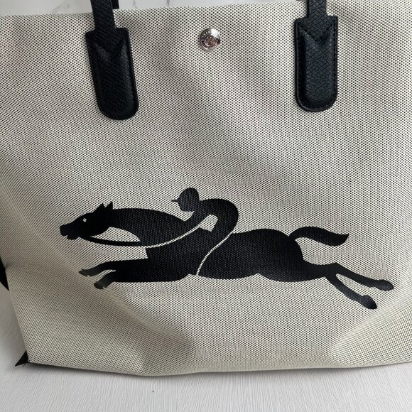 NWT Longchamp Essential Toile Large Canvas Tote bag - Picture 6 of 10